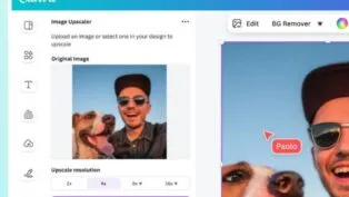 A imagem mostra a interface da plataforma Canva