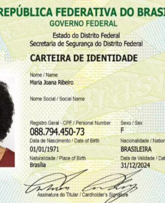 Imagem ilustrativa da nova carteira de identidade digital