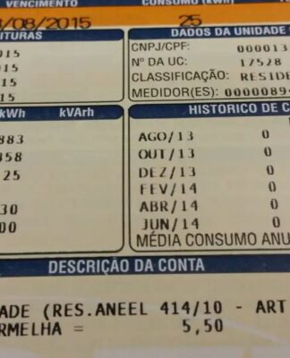 imagem de conta de energia