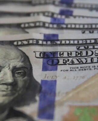 imagem de uma cédula de dólar