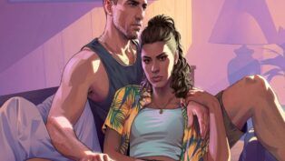 Imagem colorida de personagens de GTA