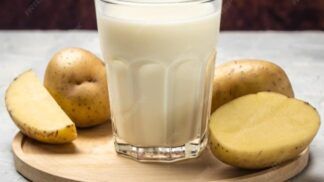 Imagem coloirda de suco de batata