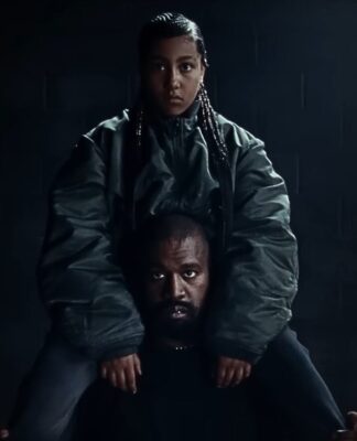 Kanye West no clipe de ¥$, Ye, Ty Dolla $ign, com sua filha North West