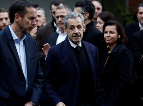 imagem do ex-presidente da França, Nicolas Sarkozy