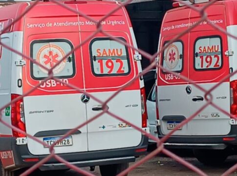 imagem de ambulâncias do SAMU