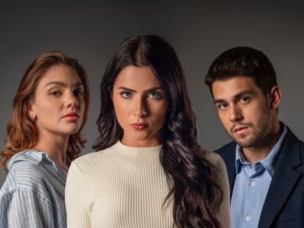 a imagem mostra os protagonistas da nova novela da Globo, incluindo Jade Picon