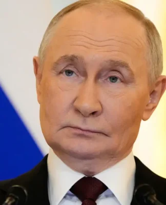 Foto de Vladimir Putin, presidente da Rússia