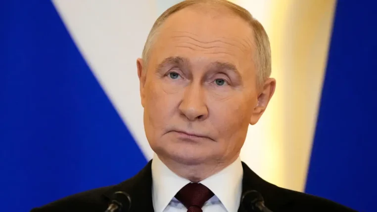 Foto de Vladimir Putin, presidente da Rússia