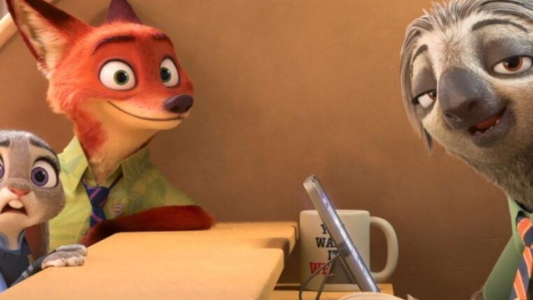 Uma das cenas do filme Zootopia