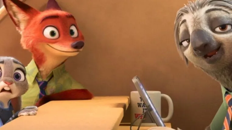 Uma das cenas do filme Zootopia