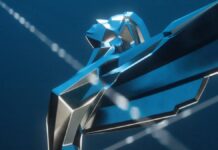 Foto de uma parte do troféu The Game Awards