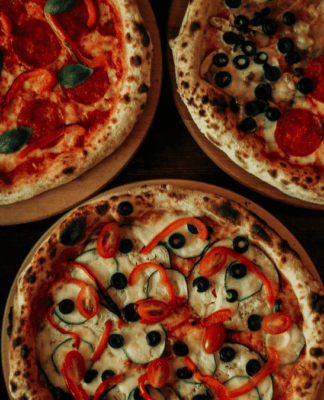 Pizzas de diferentes sabores