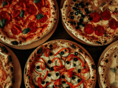 Pizzas de diferentes sabores
