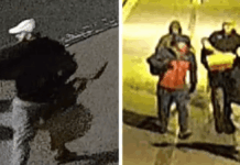 Imagens de câmaras de vigilância mostram os quatro suspeitos do roubo