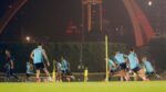 Treino do Flamengo em Doha (Catar) à noite