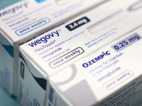 Caixas de canetas de emagrecimento das marcas Wegovy e Ozempic