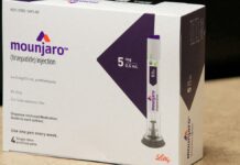 Caixa da caneta de emagrecimento Mounjaro