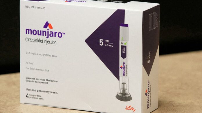 Caixa da caneta de emagrecimento Mounjaro