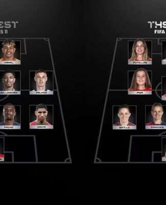 Fifa divulga seleções masculina e feminina do ano; veja as escalações