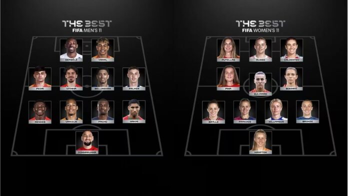 Fifa divulga seleções masculina e feminina do ano; veja as escalações