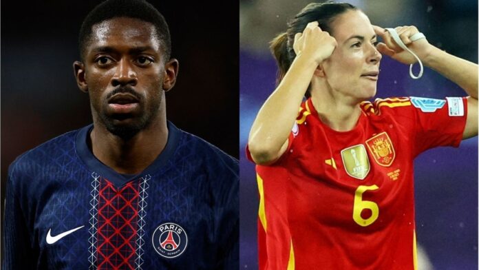 Dembélé e Bonmatí recebem prêmio de melhores jogadores do ano pela Fifa