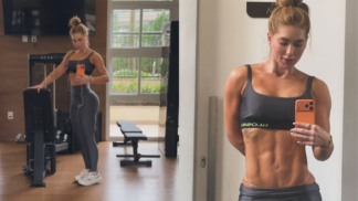 Influenciadora Virginia Fonseca em treino