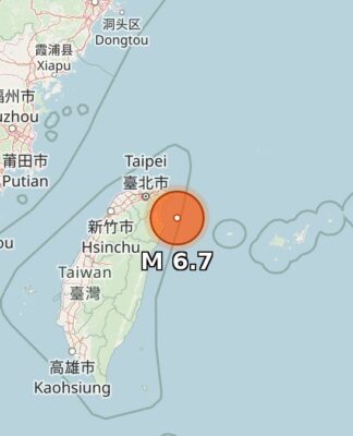 Taiwan registra terremoto de magnitude 6,7, mas sem danos graves