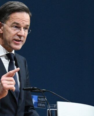 O secretário-geral da OTAN discursa em evento organizado pela Conferência de Segurança de Munique
