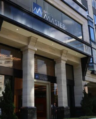Fachada do Banco Master, em São Paulo
