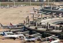 Aviões estacionados no Aeroporto do Galeão