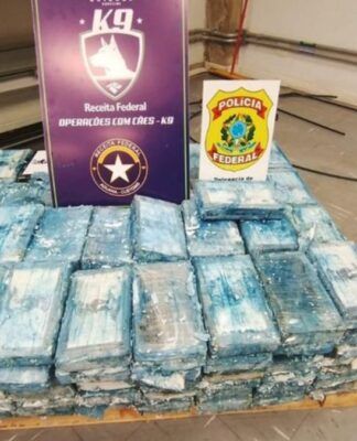 PF e Receita Federal apreendem cerca de 1,2 tonelada de cocaína no Aeroporto de Confins