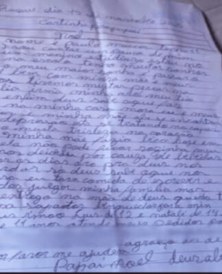 Carta escrita por paulo pedindo 