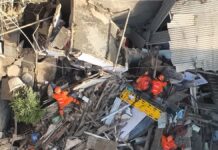 Bombeiros resgatam 15 feridos após desabamento de sobrado no Catete, no Rio de Janeiro