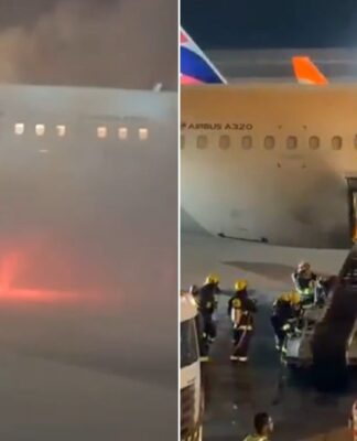 Incêndio em equipamento faz aeronave ser esvaziada no Aeroporto Internacional de Guarulhos