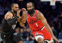 James Harden, jogador de basquete do Los Angeles Clippers, da NBA