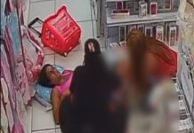 Mulher que deu a luz em uma loja em recife