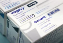 Caixas de Ozempic (semaglutida), caneta emagrecedora