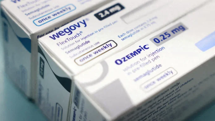 Caixas de Ozempic (semaglutida), caneta emagrecedora