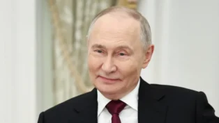 Vladimir Putin, presidente da Rússia, sorrindo