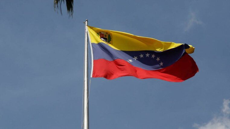 Bandeira da Venezuela em Caracas