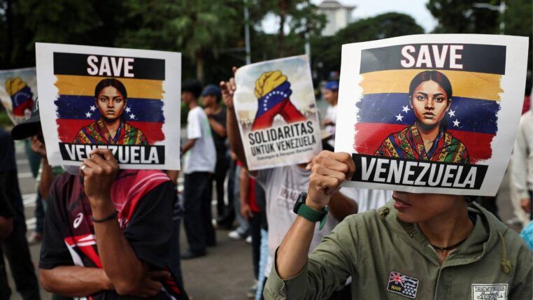 Protestos contra a intervenção dos Estados Unidos na Venezuela