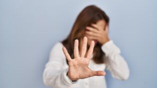 Foto conceitual de violência contra a mulher