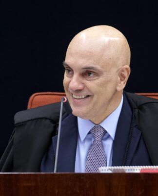Alexandre de Moraes durante julgamento no STF