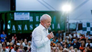 O presidente Luiz Inácio Lula da Silva durante cerimônia alusiva à ExpoCatadores 2025