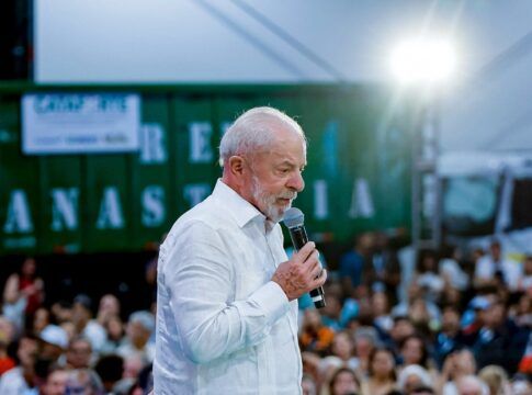 O presidente Luiz Inácio Lula da Silva durante cerimônia alusiva à ExpoCatadores 2025