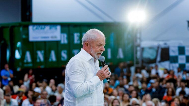 O presidente Luiz Inácio Lula da Silva durante cerimônia alusiva à ExpoCatadores 2025