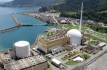 Imagem aérea dos reatores da Usina Angra 1 e 2