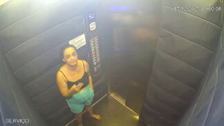 Câmeras de Segurança mostram a Crretora Daiane Alves Souza antes de ser morta no próprio prédio