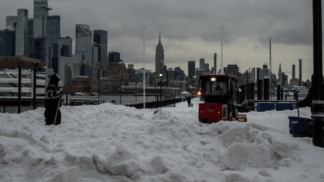 Neve no The Empire State Building
