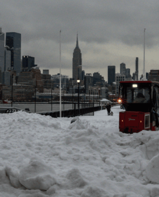 Neve no The Empire State Building